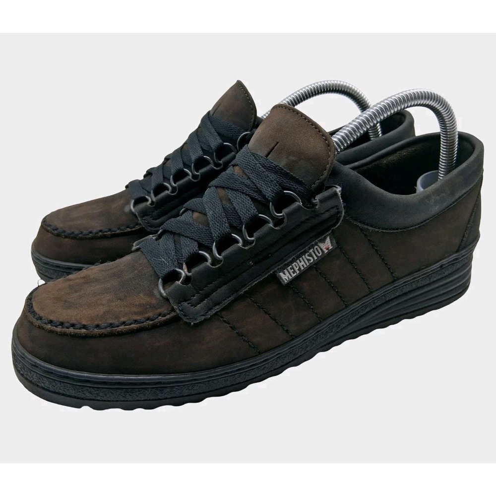 Mephisto Shoes Womens 11 Brown Nubuck Moc Toe Comfort Casual Sneakers